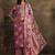 women ethnic motifs printed regular thread work kurta with palazzos & with dupatta
