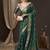 Green woven design ethnic motifs zari  georgette kanjeevaram saree