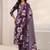 women floral printed regular thread work kurta with trousers & with dupatta