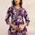 women floral printed regular thread work kurta with trousers & with dupatta