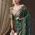 Green woven design ethnic motifs zari  georgette kanjeevaram saree