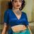 Turquoise silk blend designer banarasi saree