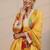 women floral printed regular kurta with trousers & with dupatta