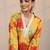 women floral printed regular kurta with trousers & with dupatta