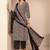 women ethnic motifs printed regular thread work kurta with trousers & with dupatta
