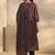 women ethnic motifs printed regular kurta with trousers & with dupatta
