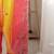 Yellow floral embroidered sequinned saree