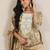 women floral printed regular chikankari kurta with trousers & with dupatta