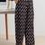 libas black floral print straight kurta set