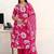 women floral printed regular kurta with trousers & with dupatta