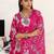 women floral printed regular kurta with trousers & with dupatta
