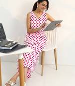 women printed regular kurta with palazzos