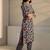 libas blue floral printed straight suit set with dupatta