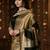 Black woven design zari banarasi saree