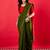 Green colourblocked zari mysore silk saree