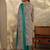 women ethnic motifs printed regular kurta with trousers & with dupatta