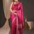 Magenta woven design zari silk blend designer banarasi saree