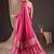 Magenta woven design zari silk blend designer banarasi saree