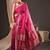 Magenta woven design zari silk blend designer banarasi saree