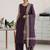 women ethnic motifs printed regular kurta with palazzos & with dupatta