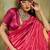 Magenta silk blend designer banarasi saree
