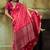 Magenta silk blend designer banarasi saree