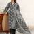 women ethnic motifs printed regular kurta with trousers & with dupatta