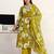 women floral printed regular kurta with trousers & with dupatta