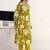 women floral printed regular kurta with trousers & with dupatta