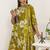 women floral printed regular kurta with trousers & with dupatta