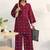 women printed regular kurta with palazzos