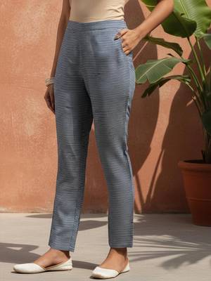 geometric printed sequinned straight kurta with trouser & dupatta 6