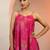 floral printed a-line shoulder straps a-line kurta with palazzos