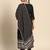 women ethnic motifs printed empire kurta with trousers & with dupatta