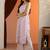 women ethnic motifs printed regular kurta with trousers & with dupatta