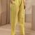 women ethnic motifs printed regular thread work kurta with trousers & with dupatta