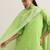 women ethnic motifs printed regular thread work kurta with trousers & dupatta