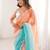 Multicolor embellished sequinned  chiffon heavy work saree
