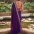 Purple embellished zari  georgette designer saree
