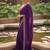 Purple embellished zari  georgette designer saree