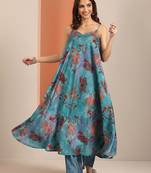 women floral printed a-line kurta set