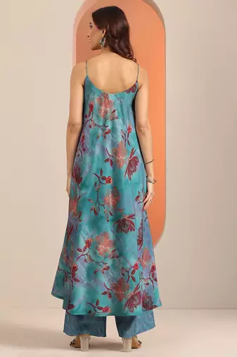 women floral printed a-line kurta set