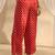 maroon floral printed cotton a-line kurta set