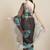 Black black & blue floral organza saree