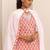 floral printed v-neck straight kurta with trousers & dupatta