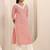 floral printed v-neck straight kurta with trousers & dupatta