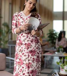 floral printed v-neck straight kurta with trousers