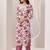 floral printed v-neck straight kurta with trousers