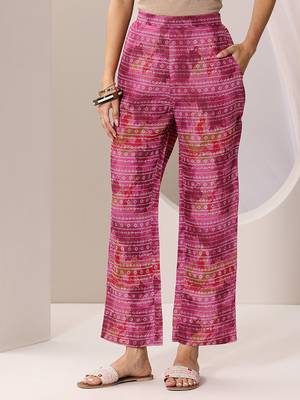 floral printed v-neck straight kurta with trousers 7