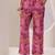 floral printed v-neck straight kurta with trousers